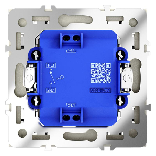 Выключатель 1-кл. СП S70 10А механизм сталь Voltum VLS010105
