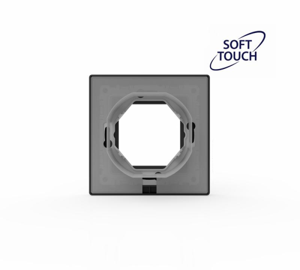 Рамка 1-м Pixel IP44 карбон TOKOV ELECTRIC TKE-PX-RM1-C14-IP44