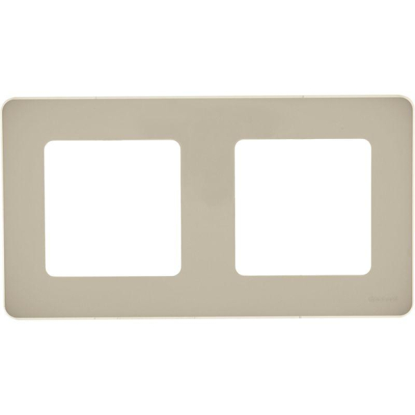 Рамка 2-м Inspiria сл. кость IEK 673941