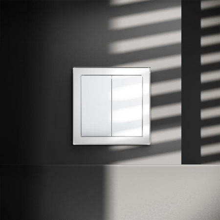 Выключатель 2-кл. СП S70 10А механизм бел. глянцевый Voltum VLS020101