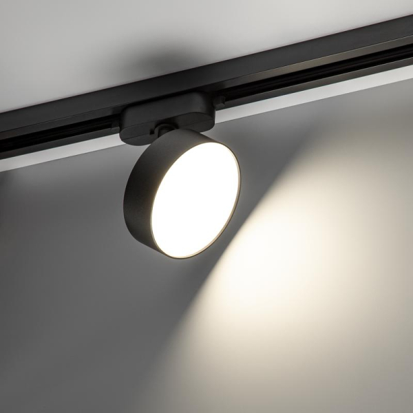 Светильник трековый светодиодный ARTLINE поворотный 95х95х30мм 15Вт 1050Лм 4000К 230В алюм. 7кв.м черн. Ritter 59725 8