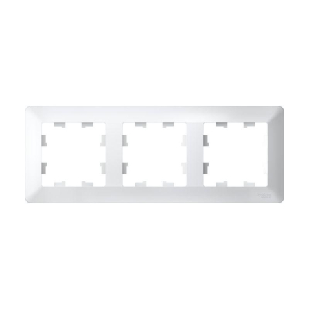 Рамка 3-м AtlasDesign Air бел./дым. бел. SE ATN220103