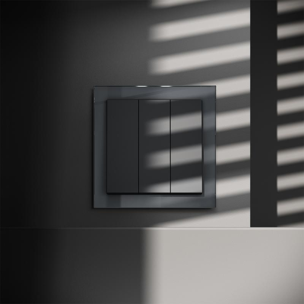 Выключатель 3-кл. СП S70 10А механизм графит Voltum VLS030107