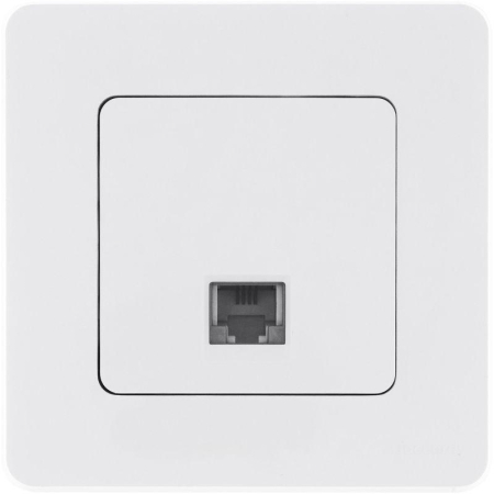 Розетка телефонная Inspiria RJ11 механизм бел. IEK 673820