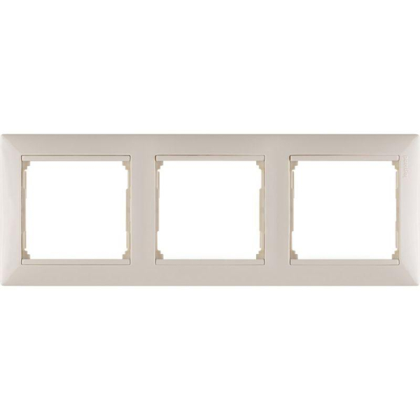 Рамка 3-м Valena горизонт. сл. кость IEK 774353