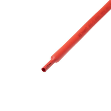 Трубка термоусадочная ТУТ нг 6.0/3.0 красн. 1м Rexant 20-6004