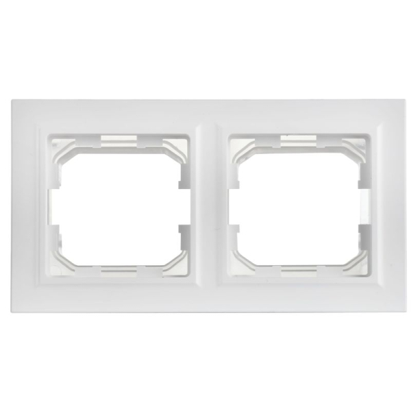 Рамка 2-м BRITE РУ-2-БрАБ-44 IP44 арктич. бел. IEK BR-M22-44-K91