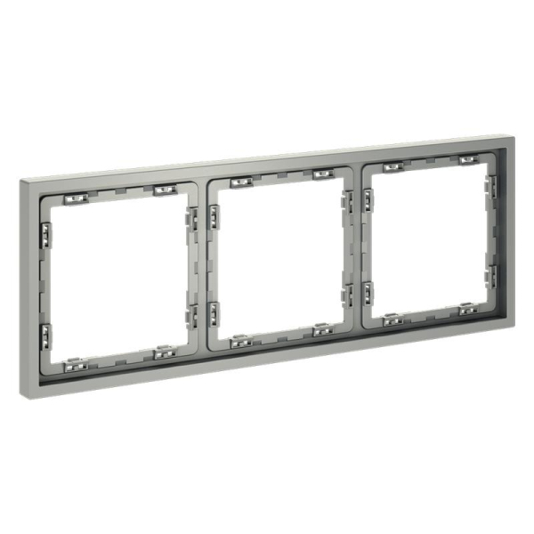 Рамка 3-м S70 пластик. сталь Voltum VLS100305