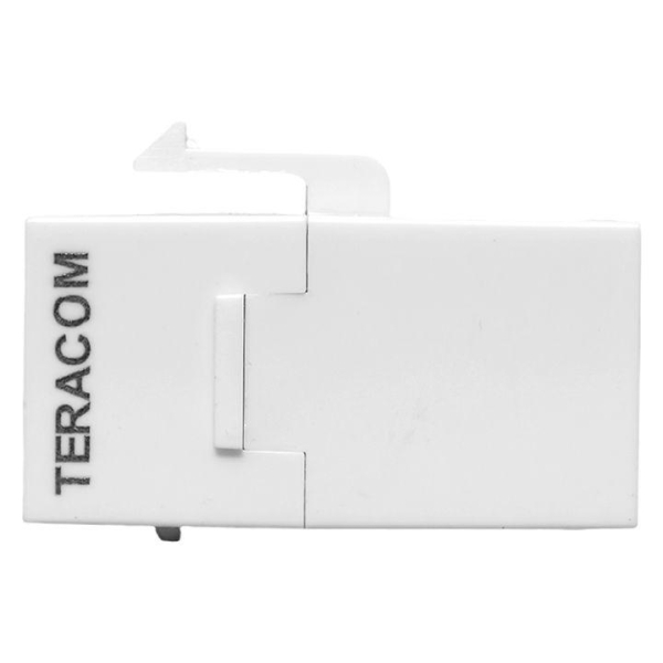 Адаптер проходной Keystone RJ45-RJ45 кат.5E неэкранир. TERACOM бел. EKF TRC-INLC-KSTN-5EUTP-WH