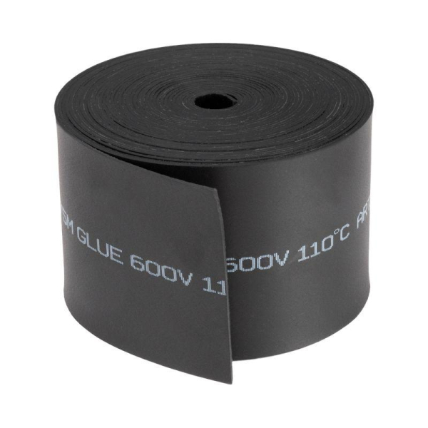 Лента термоусаживаемая ТЛ-0.8 50мм 5м с клеевым слоем черн. Rexant 48-9016