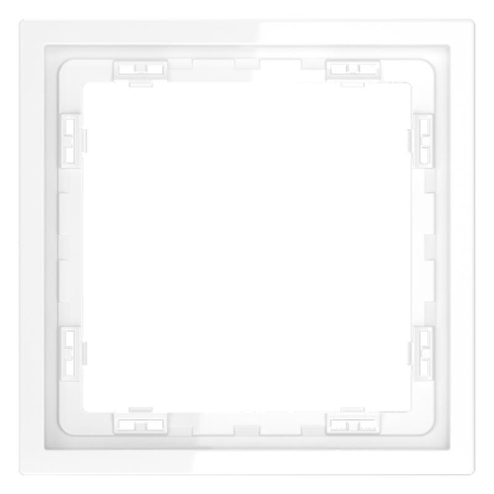 Рамка 1-м S70 пластик. бел. глянцевый Voltum VLS100101