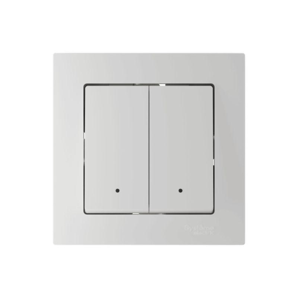 Выключатель 2-кл. AtlasDesign Smart 10А (сх. 5) L+N с подсветкой Zigbee механизм бел. SE ATN000153Z