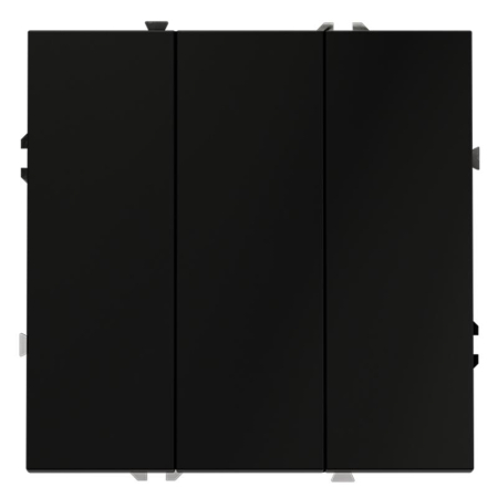 Выключатель 3-кл. СП S70 10А механизм черн. матов. Voltum VLS030108