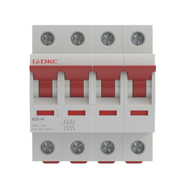 Выключатель нагрузки модульный 4п 80А MSD YON MSD-4P80