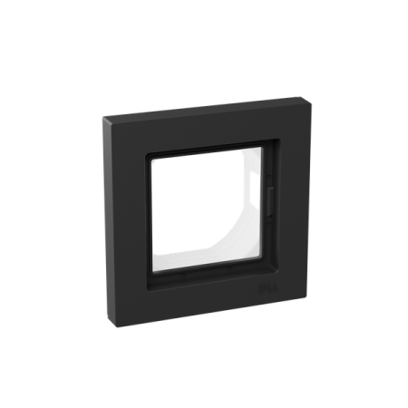 Рамка 1-м Эпика IP44 пластик черн. EKF UP1-FPB-01-44