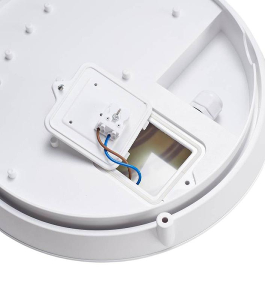 Светильник светодиодный WP 25 C 15W OP 940 D300 EL WH 300х300х93мм 15Вт 4000К IP66 пылевлагозащ. ЖКХ с БАП 1.5ч бел. Русский Свет 15072523332