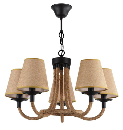 Люстра Corda 60Вт E14х5 IP20 Freya FR4402-PL-05-GB