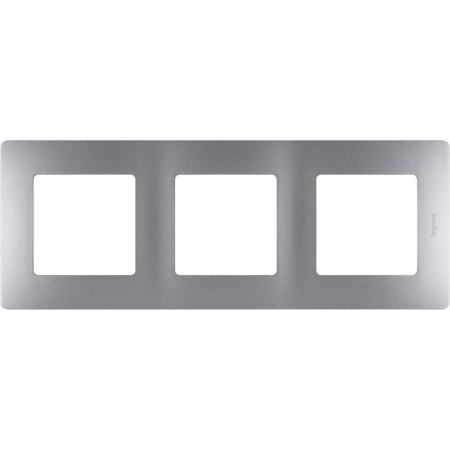 Рамка 3-м Etika алюм. IEK 672553