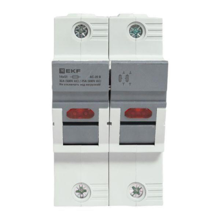 Предохранитель-разъединитель DF 14х51 2п (тип ПВЦ) EKF df142-e