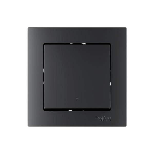 Выключатель 1-кл. AtlasDesign Smart 10А (сх. 1) L+N с подсветкой Zigbee механизм карбон SE ATN001013Z