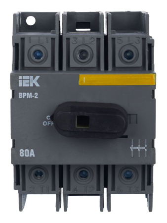 Выключатель-разъединитель модульный 3п 80А ВРМ-2 KARAT IEK MVR20-3-080