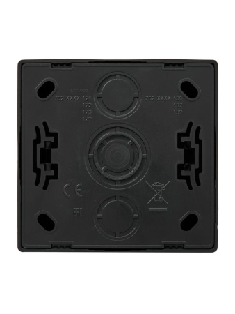 Розетка компьютерная.1-м ОП RJ45 LETO черн. бархат LEZARD 752-4200-139