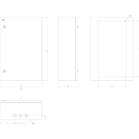 Корпус ЩМПг-07 600х400х175 IP54 SHMPg-07_IP54_SIMPLE метал. Эра Б0047696