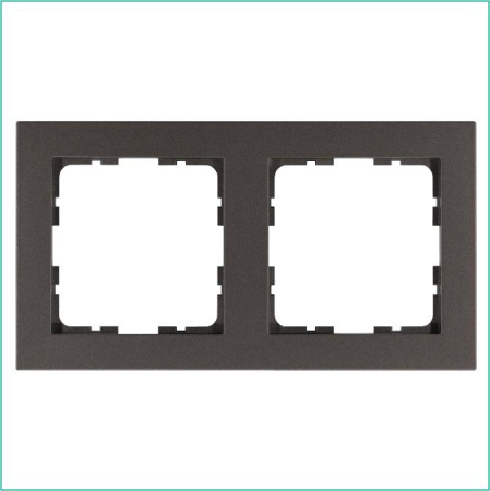 Рамка 2-м G-Classic мокко Jasmart G1002Z