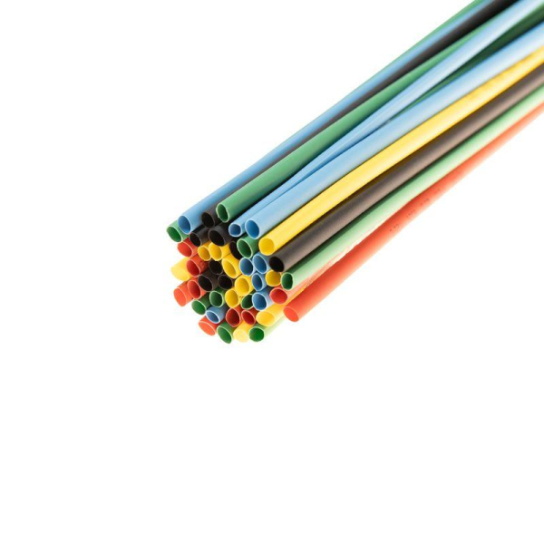 Набор трубок термоусадочных ТУТ нг 3.0/1.5 5 цветов 1м (уп.50шт) Rexant 29-0152