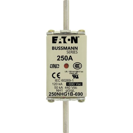 Предохранитель NH 160A 690В gG 1 двойн. индикация EATON 160NHG1B-690