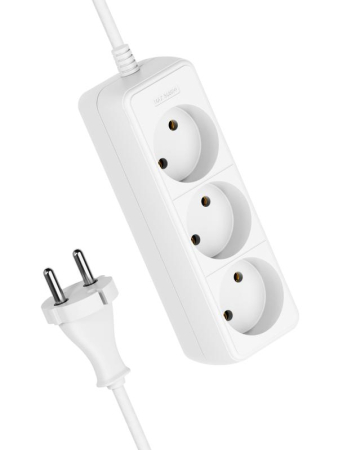 Удлинитель 3х3м без заземл. 16А IP20 ПВС 2х1.5 КОСМОС YKsm3m-3g(K)