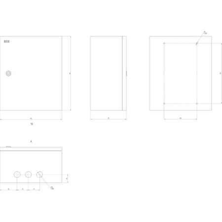 Корпус ЩМП-03 360х300х175 IP31 NO_SIMPLE_SHMP-03_IP31 метал. SIMPLE Эра Б0041654