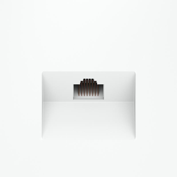 Розетка компьютерная 1-м СП S70 RJ45 кат.6 механизм бел. матов. Voltum VLS060102