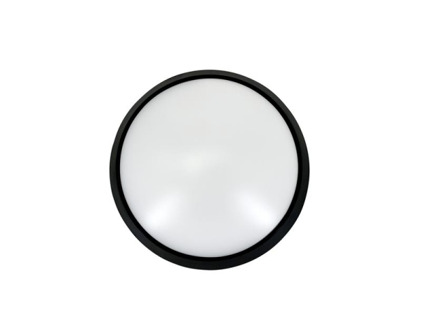 Светильник светодиодный WP 15 C 18W OP 840 D220 BK 220х80мм 18Вт 4000К IP65 ЖКХ круглый пылевлагозащ. черн. Русский Свет 15071524505