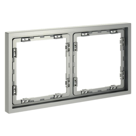 Рамка 2-м S70 пластик. сталь Voltum VLS100205