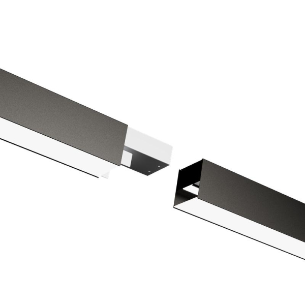 Светильник светодиодный ДПО/ДСО TS 02 S 48 OP 840 L1500 EL BK 1500х60х60 мм 40Вт 4000К IP20 подвесной линейный с БАП 3ч в компл. с тросом 3м черн. Русский Свет 11050224516