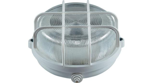 Светильник НПП 03-100-010.2 Луна 10 ЖКХ накладной с решеткой пластик. Владасвет 10698