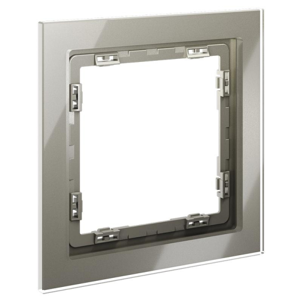 Рамка 1-м S70 стеклян. шелк Voltum VLS110104