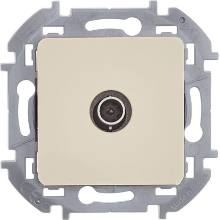 Розетка телевизионная TV Inspiria 2дБ 0-2400мГц с топологией "звезда" механизм сл. кость IEK 673851