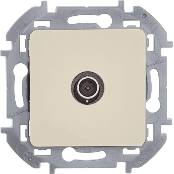 Розетка телевизионная TV Inspiria 2дБ 0-2400мГц с топологией "звезда" механизм сл. кость IEK 673851