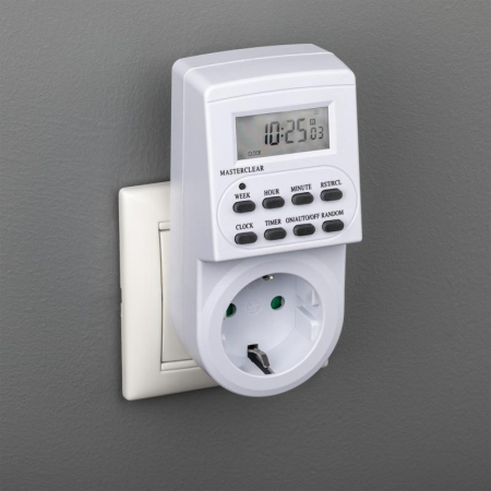 Таймер недельный электронный с заземл. 1.8кВт бел. REV 67073 1