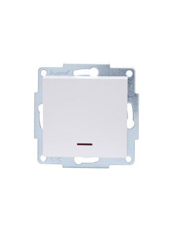 Выключатель 1-кл. 1п СП Vesna 10А IP20 с индикацией механизм бел. LEZARD 742-0288-111
