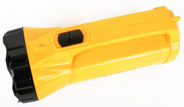 Фонарь аккумуляторный LED3819CSM 9LED + 12SMD 2 режима аккум. SLA 220В желт. Ultraflash 12860