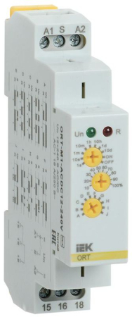 Реле времени ORT 12-240В AC/DC 1 контакт многофункц. IEK ORT-M1-ACDC12-240V