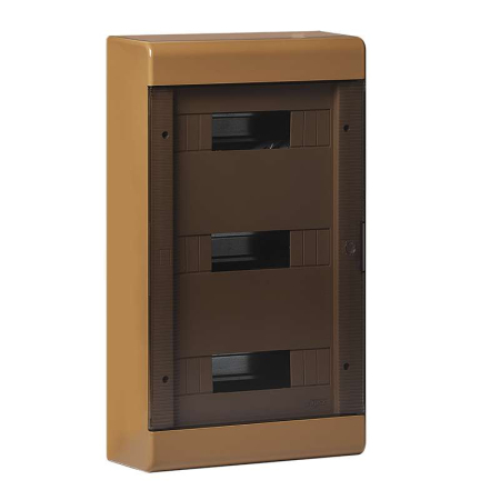 Щиток ОП Тусо 36мод. с двер. 520х303х117.5мм корич. Ruvinil 68036К