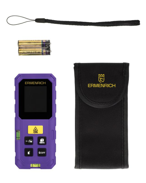 Рулетка лазерная Reel PLUS GS40 фиолет. Ermenrich 86257