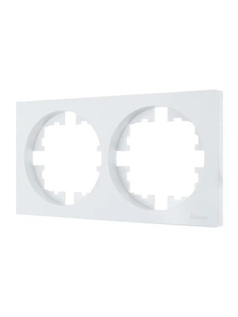 Рамка 2-м OSEN горизонт. квадрат бел. LEZARD 743-0200-147