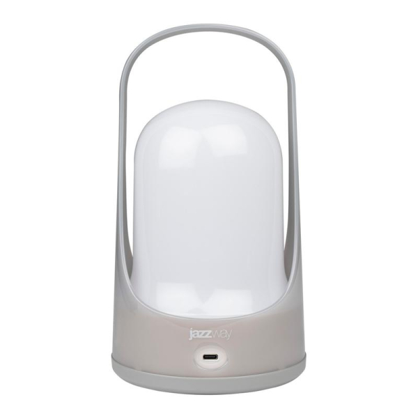 Фонарь светодиодный аккумуляторный кемпинговый Accu5-L60-gy 60SMDх0.5Вт 220/350/650лм 8000-9000К IP20 (Li-ion аккумулятор 3.7В 18650 3600мА.ч) диммер сер. JazzWay 5058323