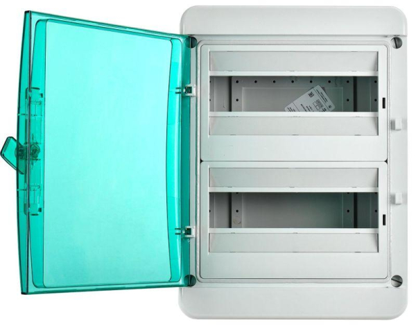 Корпус КМПн-24 TEKFOR IP65 зел. прозр. дверь пластик. IEK TF5-KP72-N-24-65-K03-K06