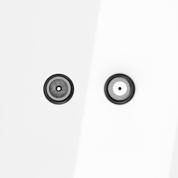 Розетка телевизионная оконечная TV + SAT 2-м СП S70 механизм бел. глянцевый Voltum VLS060401